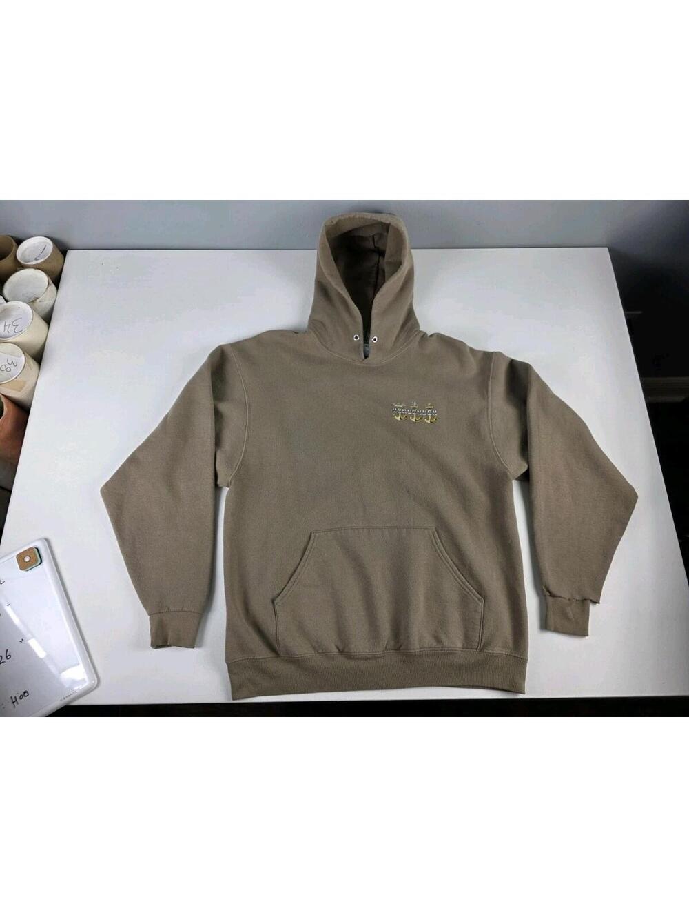 US Navy Rota Spain Naval Station Chiefs Mess True VTG Hoodie Large Sweater Rare